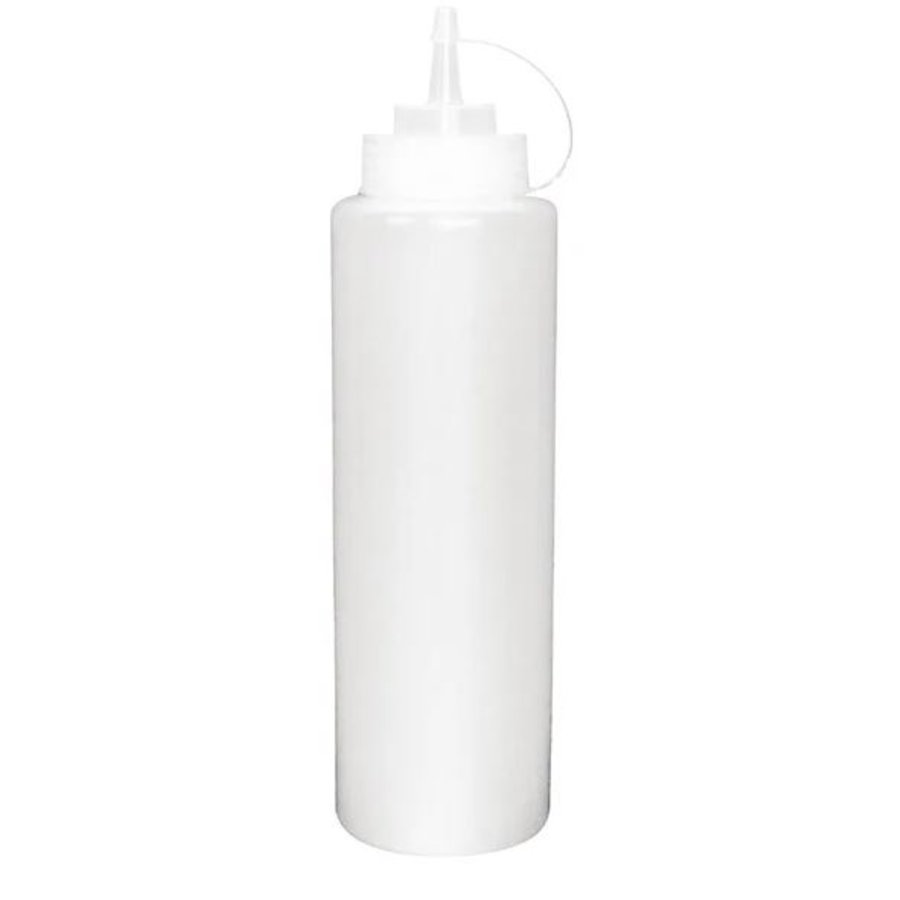 PCW832 - Distributeur de sauce 1L transparent - Prochef - 288(H) x 76(Ø) mm - Bouteille flexible en polyéthylène_0