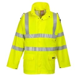 Portwest - Veste de pluie imperméable et coupe-vent antistatique haute visibilité SEALTEX FLAME Jaune Taille 4XL - XXXXL jaune 5036108263790_0