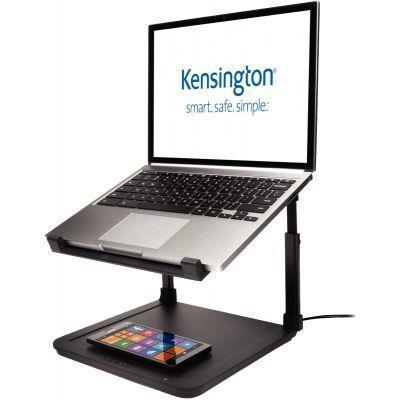 Support notebook avec recharge smartphone