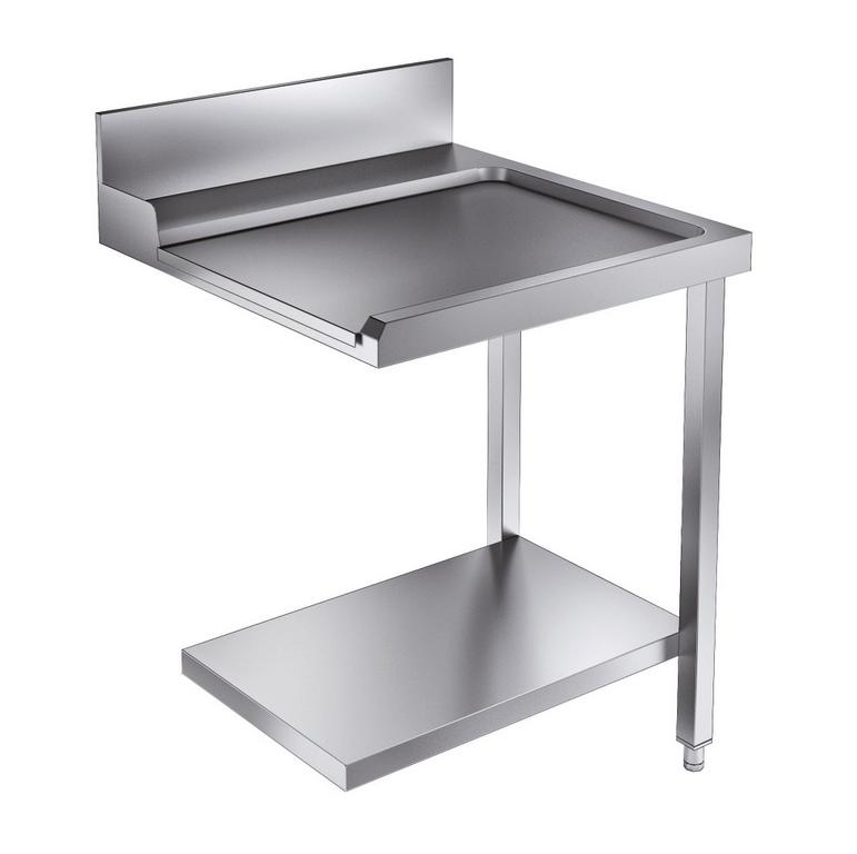 Table à droite avec étagère pour 72800045-0046 - 700x750x900 mm d'écoulement - 7106.0030_0