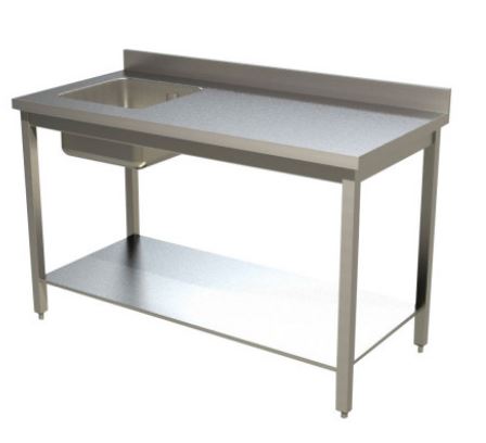 Table du chef inox un bac à gauche - Marque : TCMG2070_0