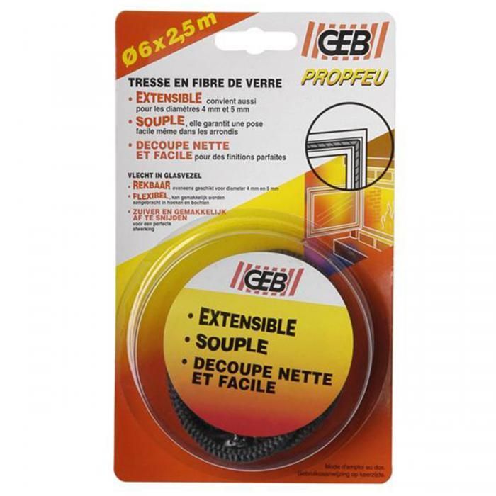 TRESSE EXTENSIBLE EN FIBRE DE VERRE PROPFEU