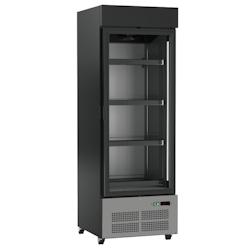 Armoire vitrine de congélation grande capacité, avec 1 porte - 700x725x2025 mm - 680 W 230/1V - 14AEC707 Eurast - noir multi-matériau 14AEC707_0