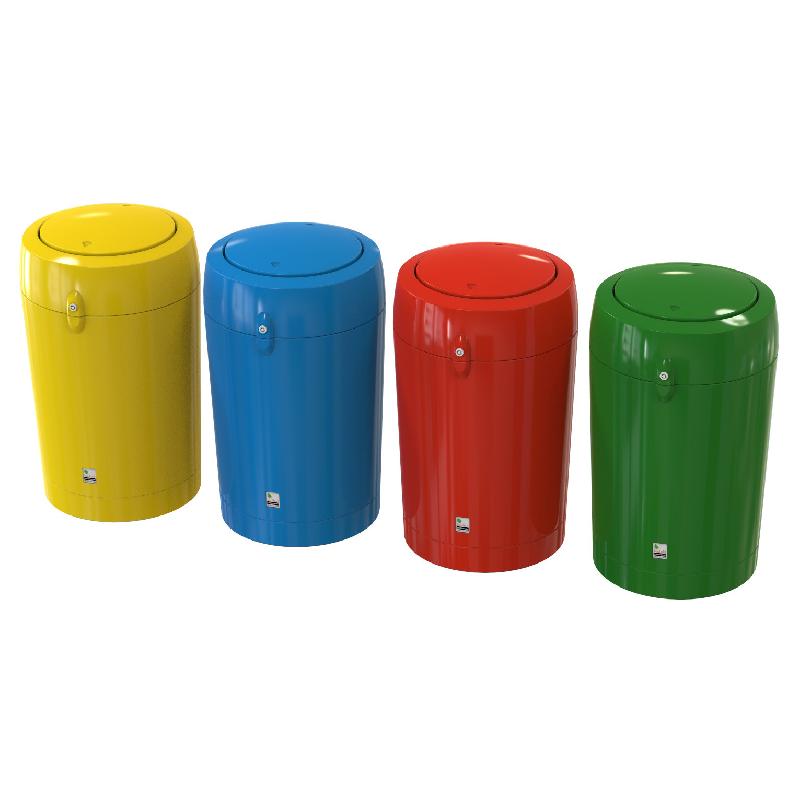 Corbeille extérieure en polyéthylène - 20 coloris disponibles - résistante aux conditions météorologiques_0
