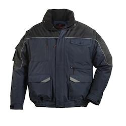 Coverguard - Blouson de travail 2 en 1 bleu marine et noir multi poches RIPSTOP Bleu Marine / Noir Taille S - S bleu 3435245506586_0