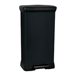 Curver Poubelle De Cuisine A Pédale - 50 L - Noir - 3253922162029_0