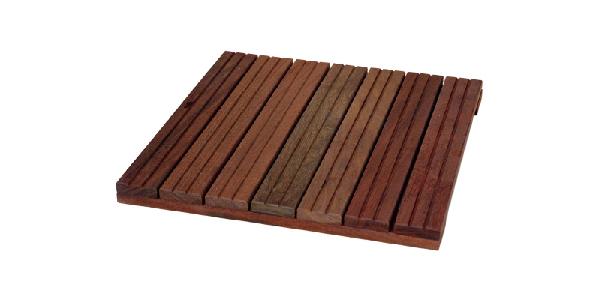 Dalles en bois 50 cm x 50 cm - 5 ou 7 lames - Rainurées en V - Vis inox_0