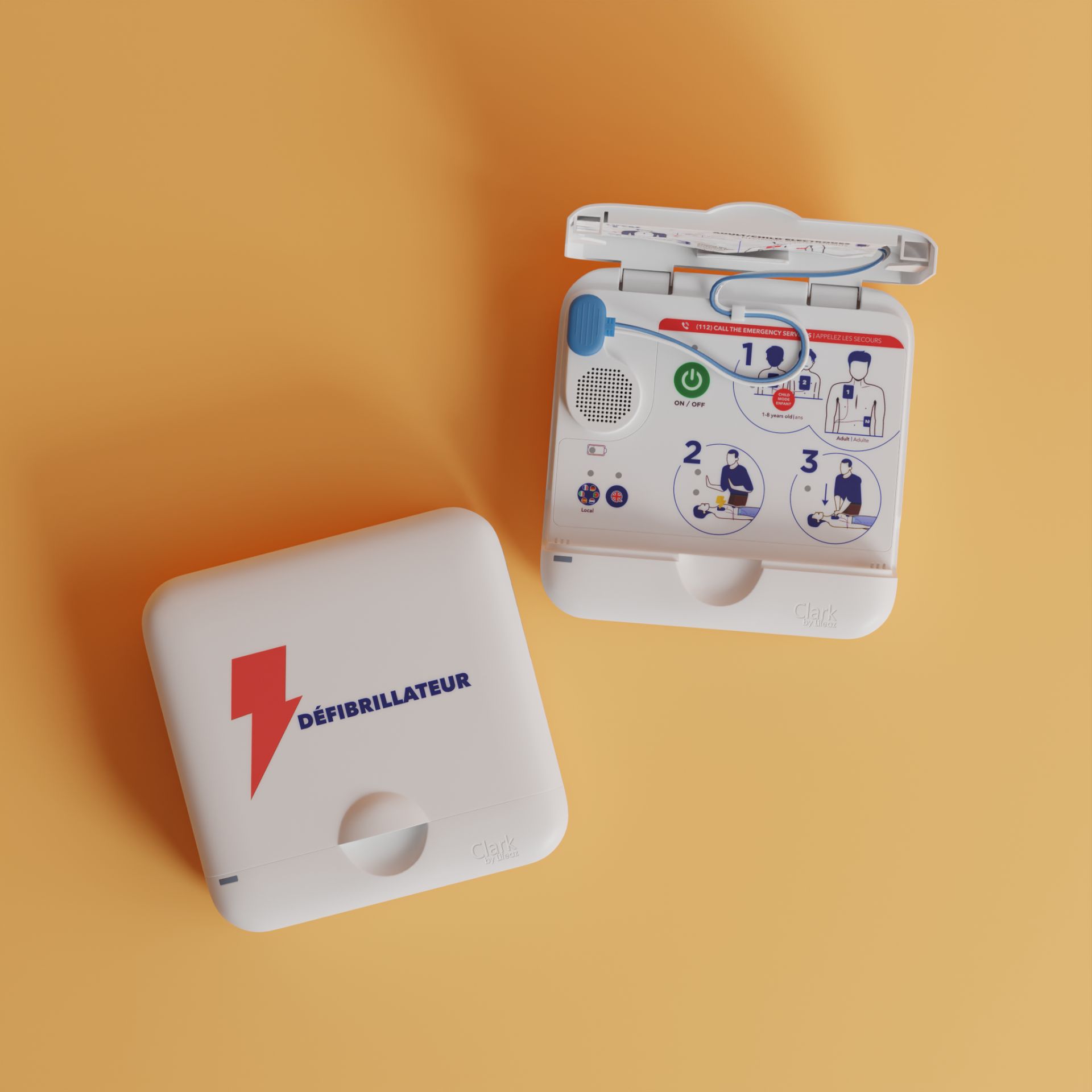 Défibrillateur connecté pour entreprise et erp, entièrement automatique, achat ou location, pack maintenance disponible_0