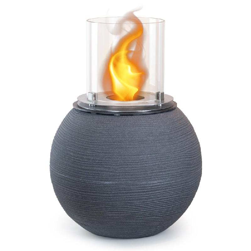 Divina Fire Cheminée au bioéthanol brasero de jardin au sol pour intérieur et extérieur BOTTICELLI Fonte Gris d.40 x h54 - multicolore 8055829981759_0