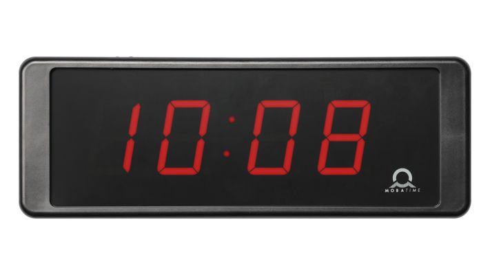 Eco-DC - Horloges numériques LED - Mobatime - 57 mm - Lecture optimale 25 à 30 m_0