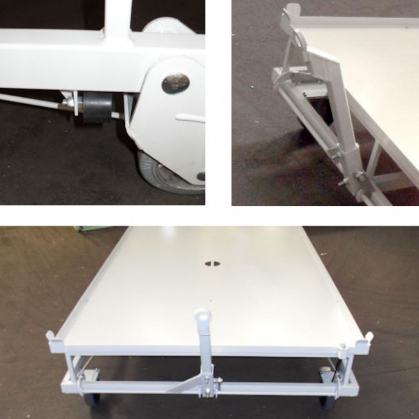 Base roulante tractable tôlée parfait pour le transport de palettes bois dans le secteur industriel_0