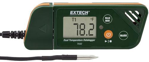 Enregistreur de température double, -30 à +70°c, ±0.5°c - EXTTH30_0
