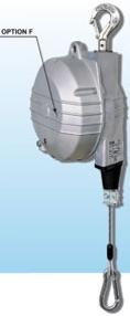 Équilibreur enrouleur 9354-9359 - câble inox - corps aluminium - capacité 4 à 25 kg - course 2000 mm_0