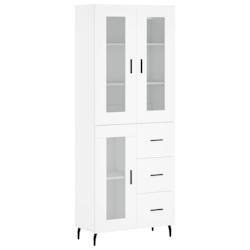 Helloshop26 - Buffet bahut commode armoire meuble de rangement organisateur cuisine salle de séjour salon haut 69,5 x 34 x 180 cm 02_0032568 - 300021_0