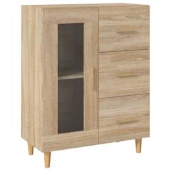 Helloshop26 - Buffet bahut commode armoire meuble de rangement organisateur cuisine salle de séjour salon sonoma 69,5 x 34 x 90 cm 02_0031627 - 30002_0