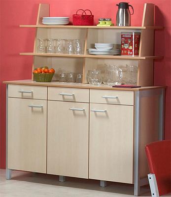 LE BUFFET 2 PORTES + SURMEUBLE LIGNE JADE MERISIER_0