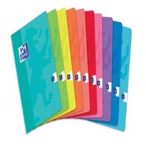 Oxford Lot de 15 Cahier Color Life piqué 17x22, 48p./24 feuilles 90g/m², Séyès, coloris assortis (10) - 3020122873037_0