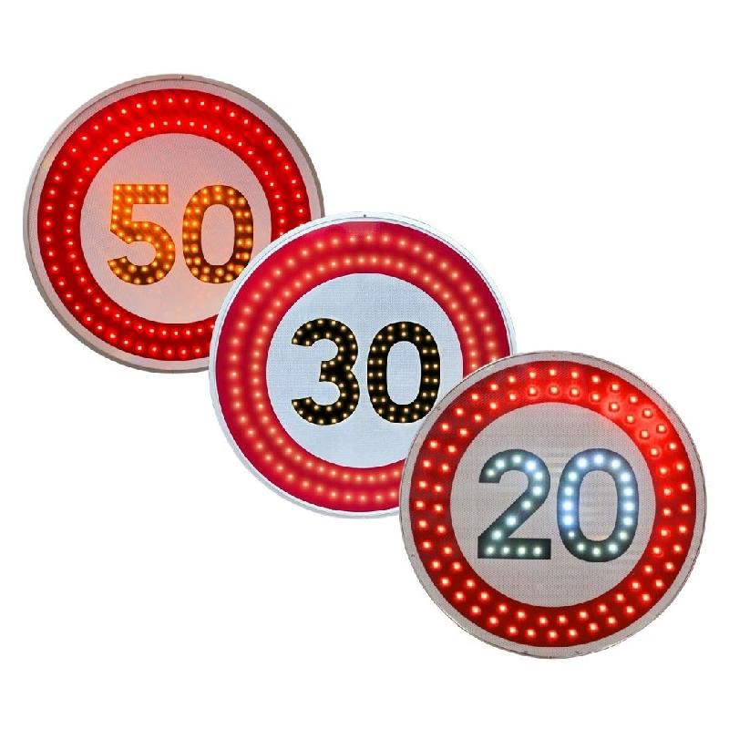 Panneaux B 650 mm classe 2 leds clignotant fabriqués en France - PNRT2B9A-TF02/LD_0