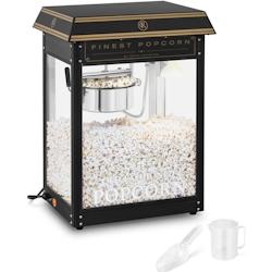 Royal Catering - Royal Catering Machine À Popcorn Professionnelle (1 500 W, 220-270 °C, 5-6 kg/h, Éclairage) Rétro Noir & Or, Appareil - noir 4250_0