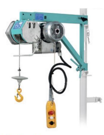 Treuil de levage 200 kg - TRVK 200 N - vitesse élevée 30 m/min pour chantiers jusqu'à 50 m_0