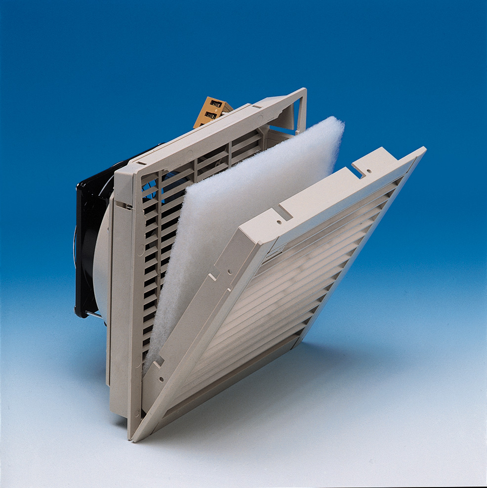 Ventilateur à filtre - gamme complète avec filtres de sortie associés - IP54, IP55 UV, CEM et montage enclipsable_0