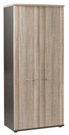 ARMOIRE HAUTE 2 PORTES BATTANTES JAZZ CHÊNE L.80 CM