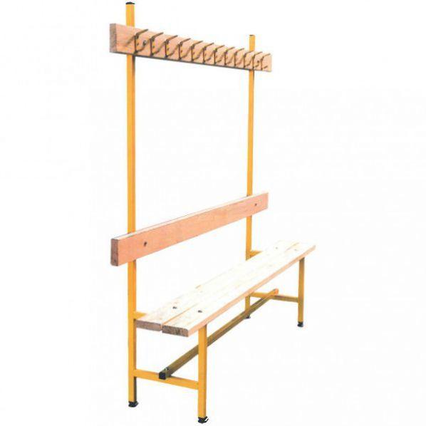 Banc vestiaire sport avec patères - 2000 mm - Marque Rolléco_0