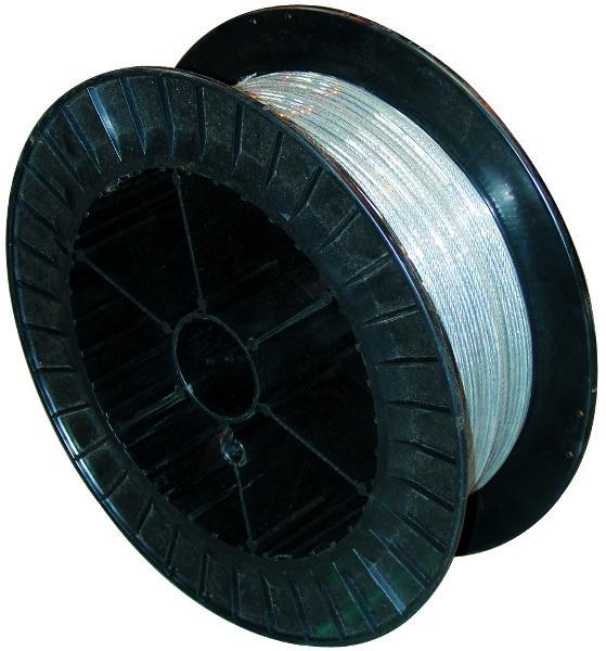 CABLE ACIER GALVA 7X7 DIAMETRE 2 1960NMM2 TOURET 200M