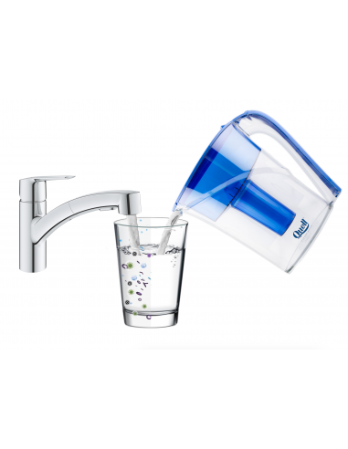 Carafe de table Bleue Quell ultra-filtration Disruptor® - Carafe filtrante 1,6L avec technologie Disruptor®_0