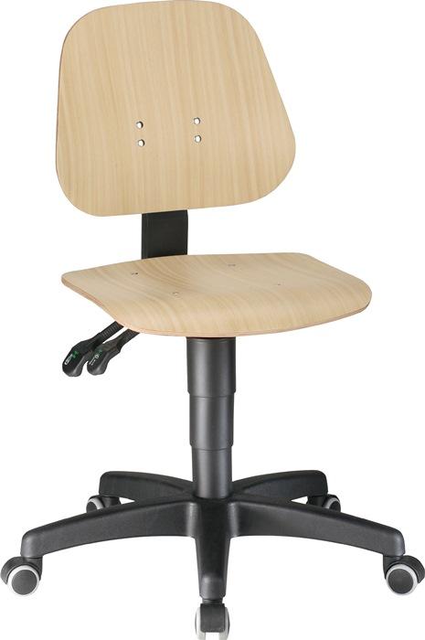 Chaise atelier pivotante Unitec rouleaux hêtre 440-620 mm BIMOS_0