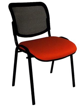 CHAISE VISITEUR ISO MESH ROUGE