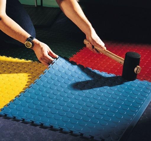 Dalles Idex - PVC emboîtable antidérapant - Résistance chimique et à l'usure - Coloris variés_0