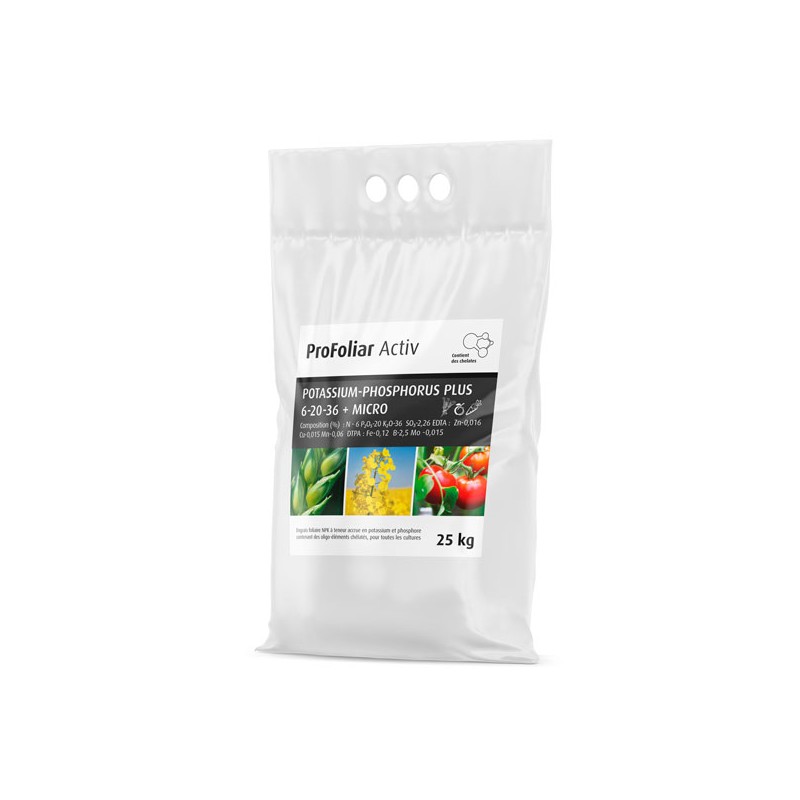 Engrais foliaire NPK pour toutes les cultures - ProFoliar Activ Phosphorus-Potassium Plus 6-20-36 + micro éléments_0