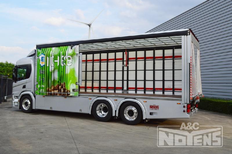Fourgon rideaux coulissants - carrosserie - A&C Noyens - normes EN-12642 XL avec options de toit et portes_0