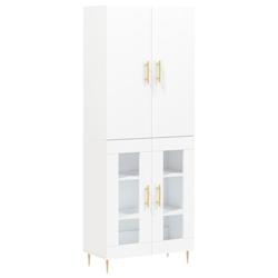 Helloshop26 - Buffet bahut commode armoire meuble de rangement organisateur cuisine salle de séjour salon haut 69,5 x 34 x 180 cm 02_0032601 - 300021_0