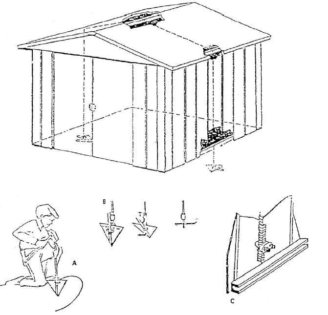 KIT D'ANCRAGE AK2 POUR ABRIS DE JARDIN COMINTES