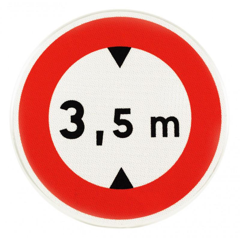 Panneau d'interdiction B12 - Hauteur limitée - Innov, ultra-résistant, Made in France_0
