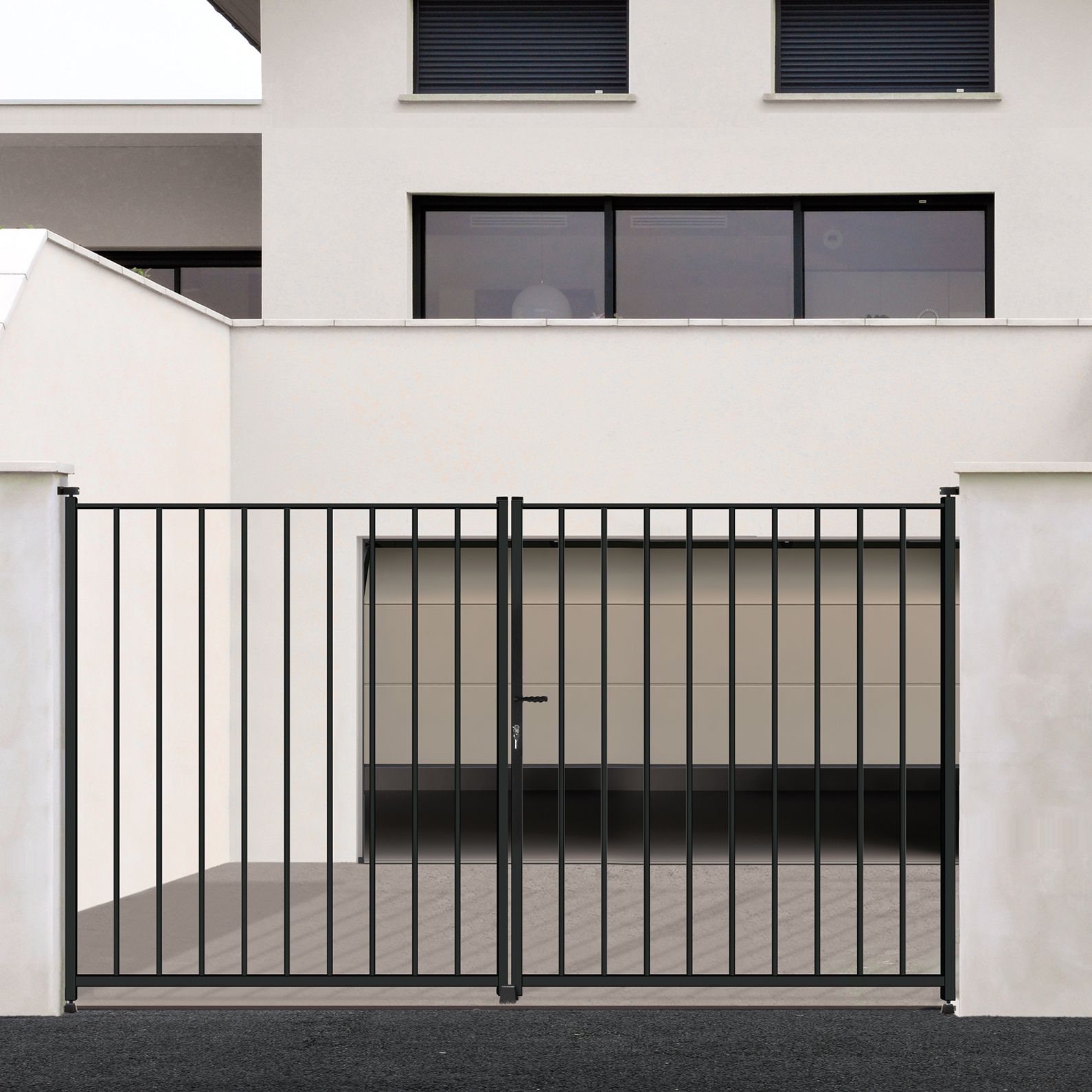 Portail coulissant Malte - Fer plat 35x8 - Anti-corrosion - Galvanisation - Thermolaquage_0