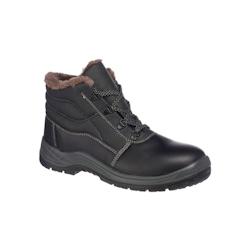 Portwest - Bottes de sécurité doublées de fourrure KUMO S3 Noir Taille 47 - 47 noir matière synthétique 5036108366941_0