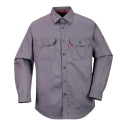 Portwest - Chemise de travail résistante à la flamme BIZFLAME 88/12 Gris Taille 2XL - XXL gris 5036108267804_0