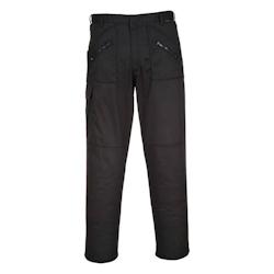 Portwest - Pantalon de travail stretch avec ceinture élastiquée ACTION Noir Taille 44 - 44 noir 5036108352548_0