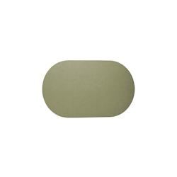 Stil Casa, set de 12 sets de table unicolores, polyuréthane cousu, 48xh. 30 cm, finition dollar couleur boue (mustard). - TOV4830-D-MUD_0