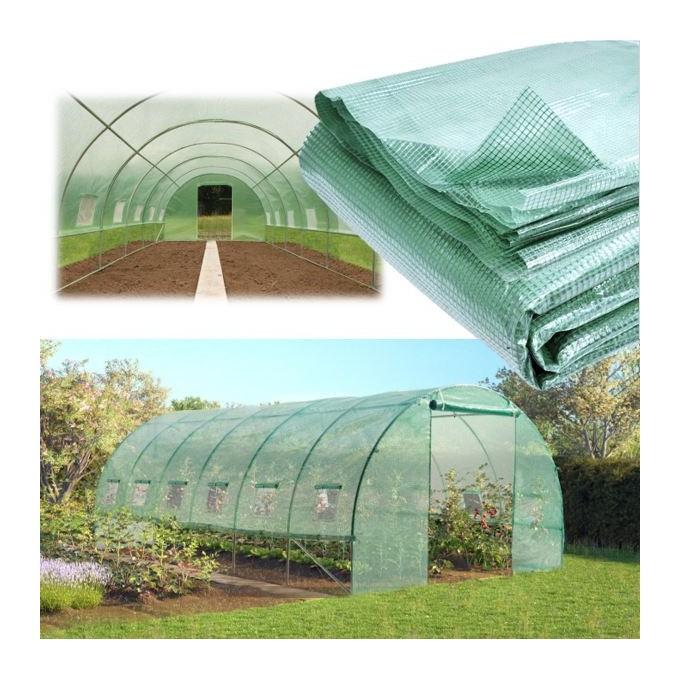 Probache B/âche de Rechange 140gr//m/² pour Serre Tunnel 18 m/² Transparente