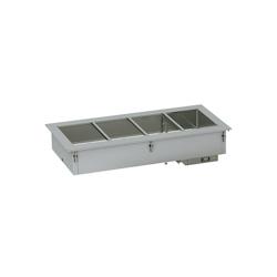 Bain Marie à Eau Remplissage Manuel 6x GN 1/1           2090x610x302mm VIRTUS GROUP - 7864908094119_0
