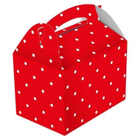 BOÎTE À POIS 320 G/M² 17X16X10 CM CARTON ROUGE (VENDU PAR 300)