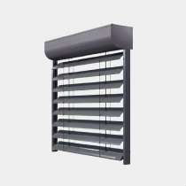 Brise soleil orientable en aluminium pour pose en tunnel, avec motorisation filaire - 60-235 x 75-320 cm - Sur mesure_0