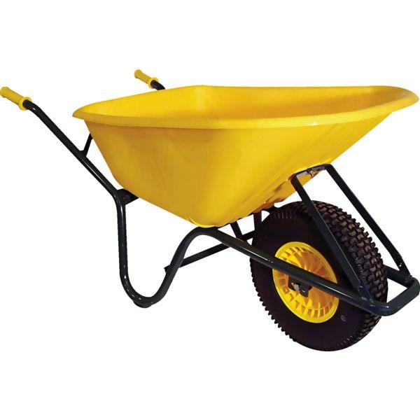 BROUETTE ALTRAD HERCULE JAUNE 110 LITRES ROUE 400 MM CHARGE MAX 200 KG