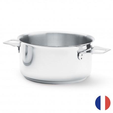 Casserole sans queue en inox Twisty De Buyer - gamme professionnelle amovible - compatible tous feux dont induction_0