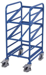 Chariot porte-bacs - Variofit - SW‑610.100 - étagères inclinables 17° ou 32° - roues anti-trace_0