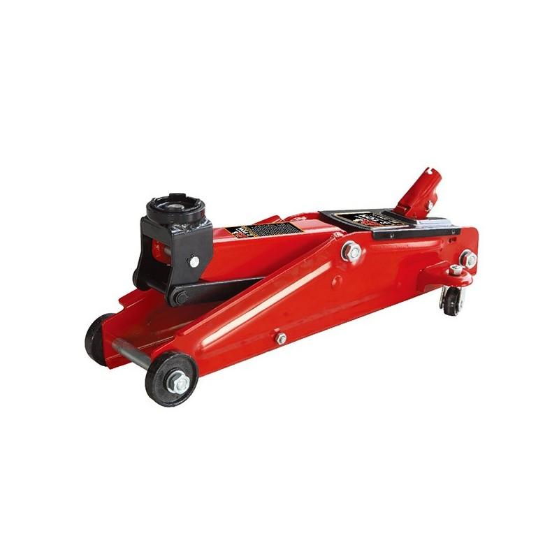 Cric hydraulique rouleur 3 tonnes - Hauteur de 15 à 49 cm - Conforme TUV, GS et CE_0
